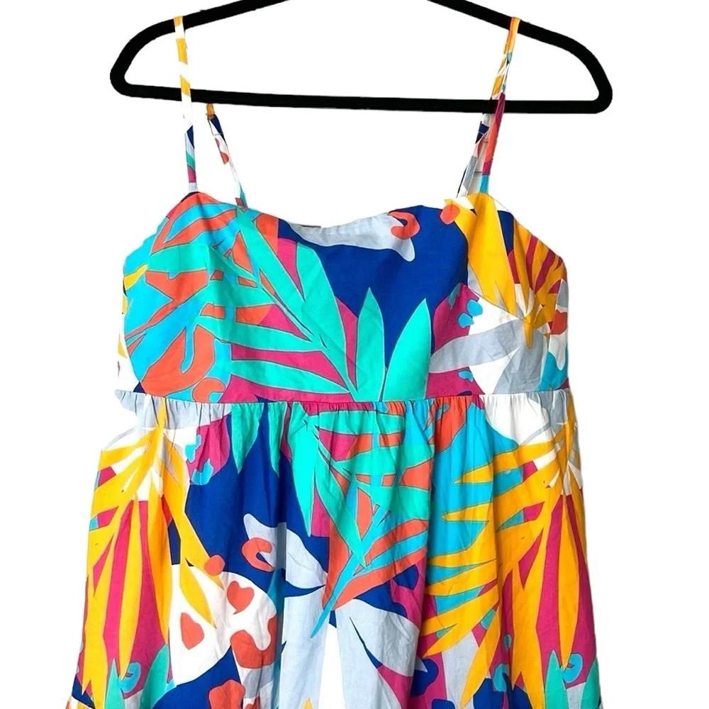 J. Crew Tie-back Tiered Midi Dress